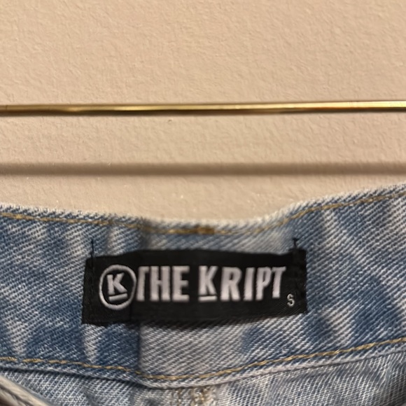The Krypt Distressed Jean Shorts - Picture 2 of 3